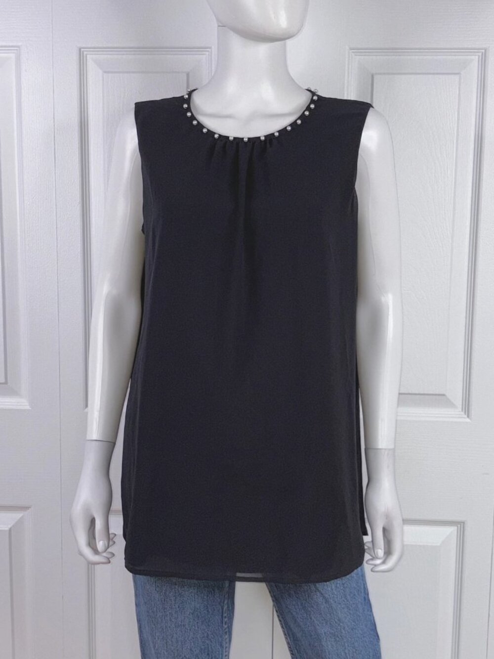 KARL LAGERFELD women's sleeveless blouse medium